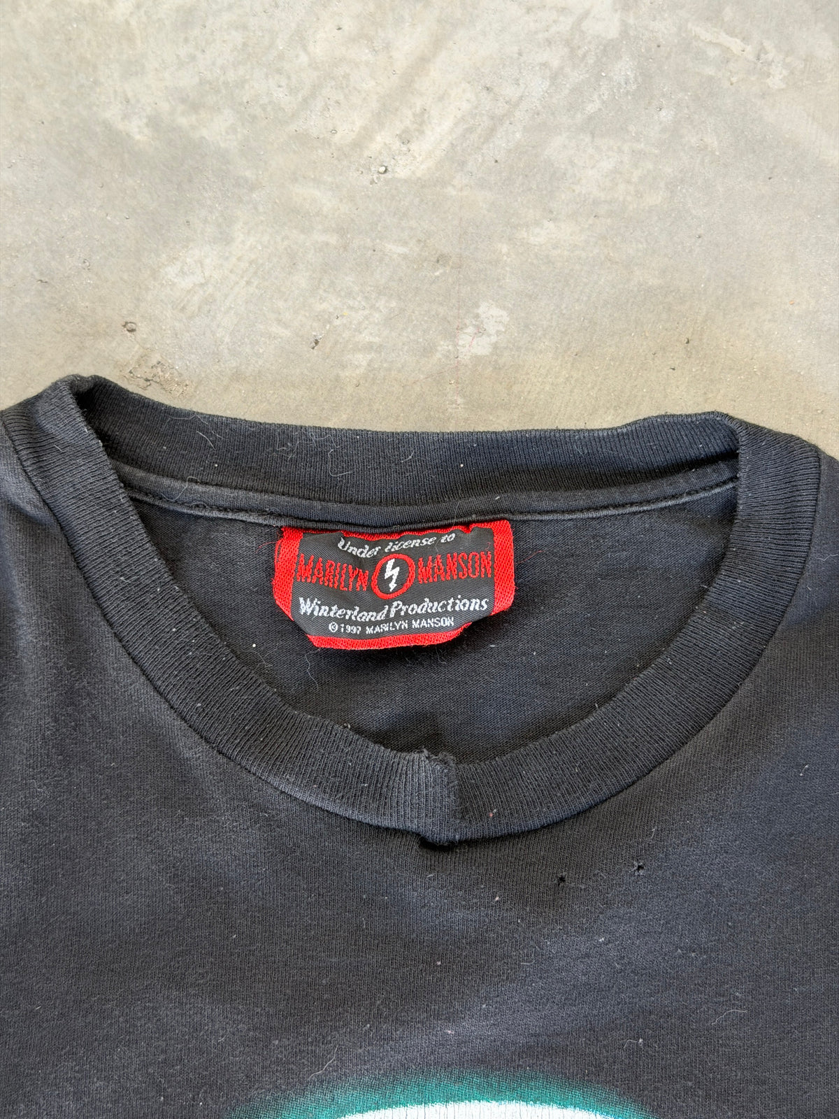 1997 Marilyn Manson “enough middle fingers” tee