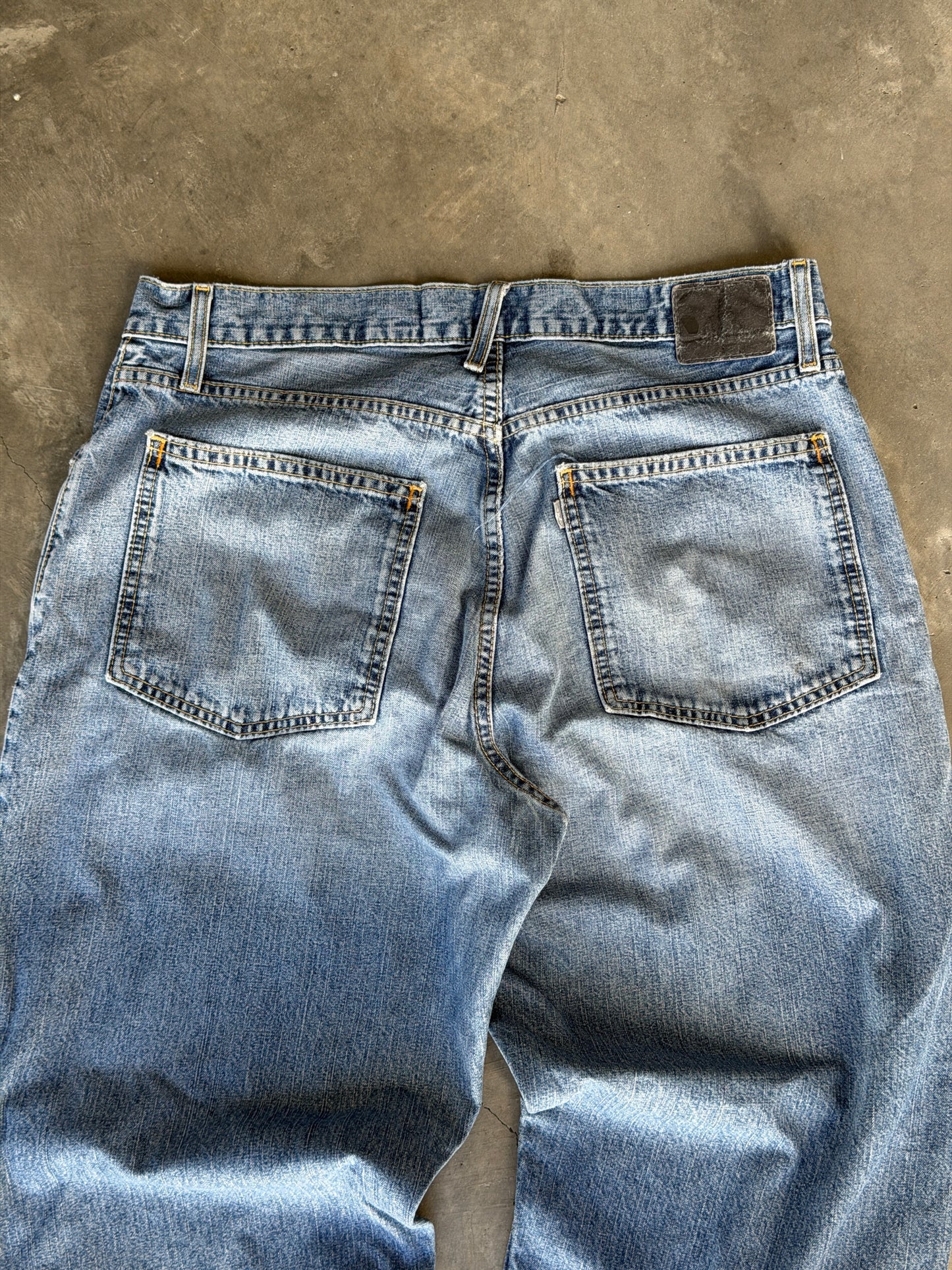 y2k silver tab baggy Levis