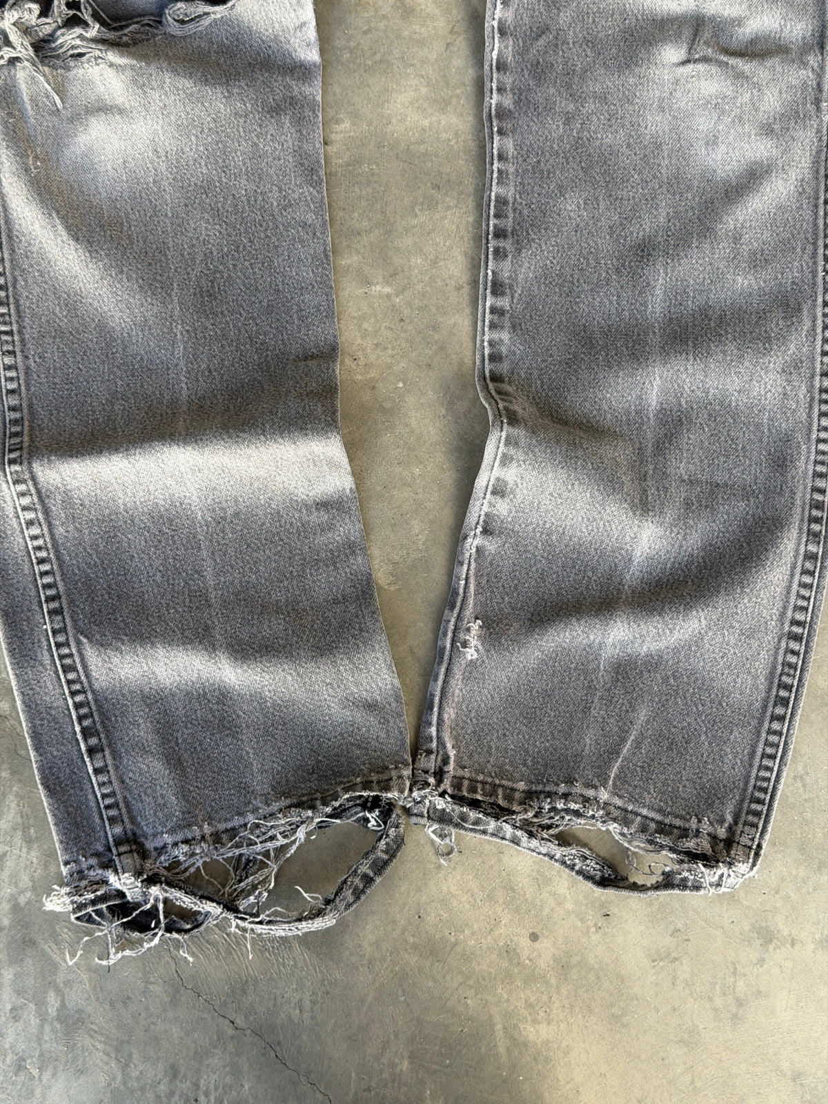 90s thrashed wrangler denim