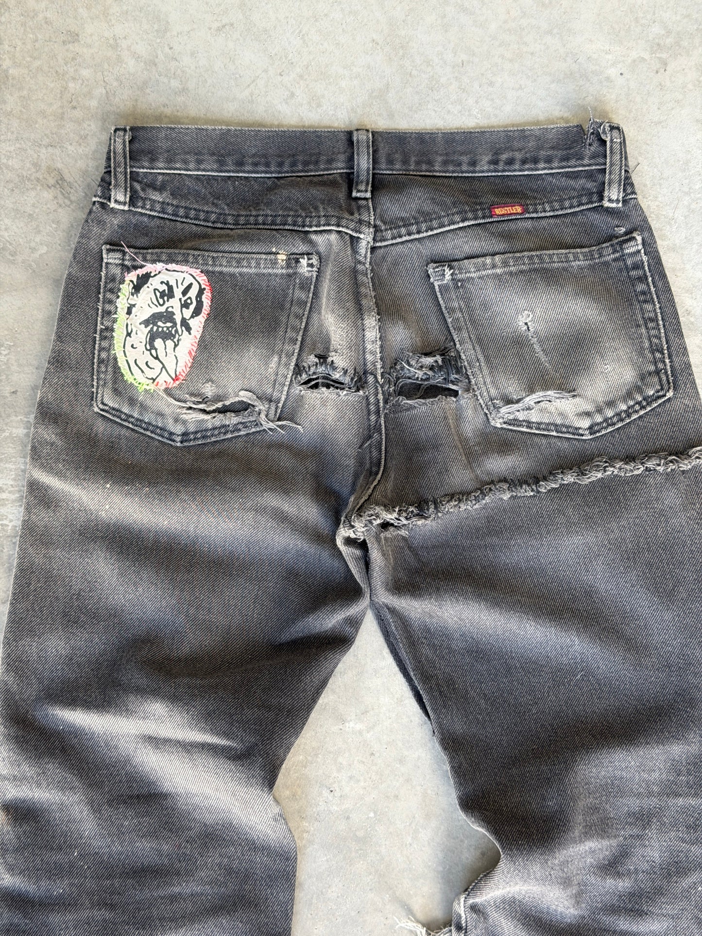 90s thrasher rustler denim