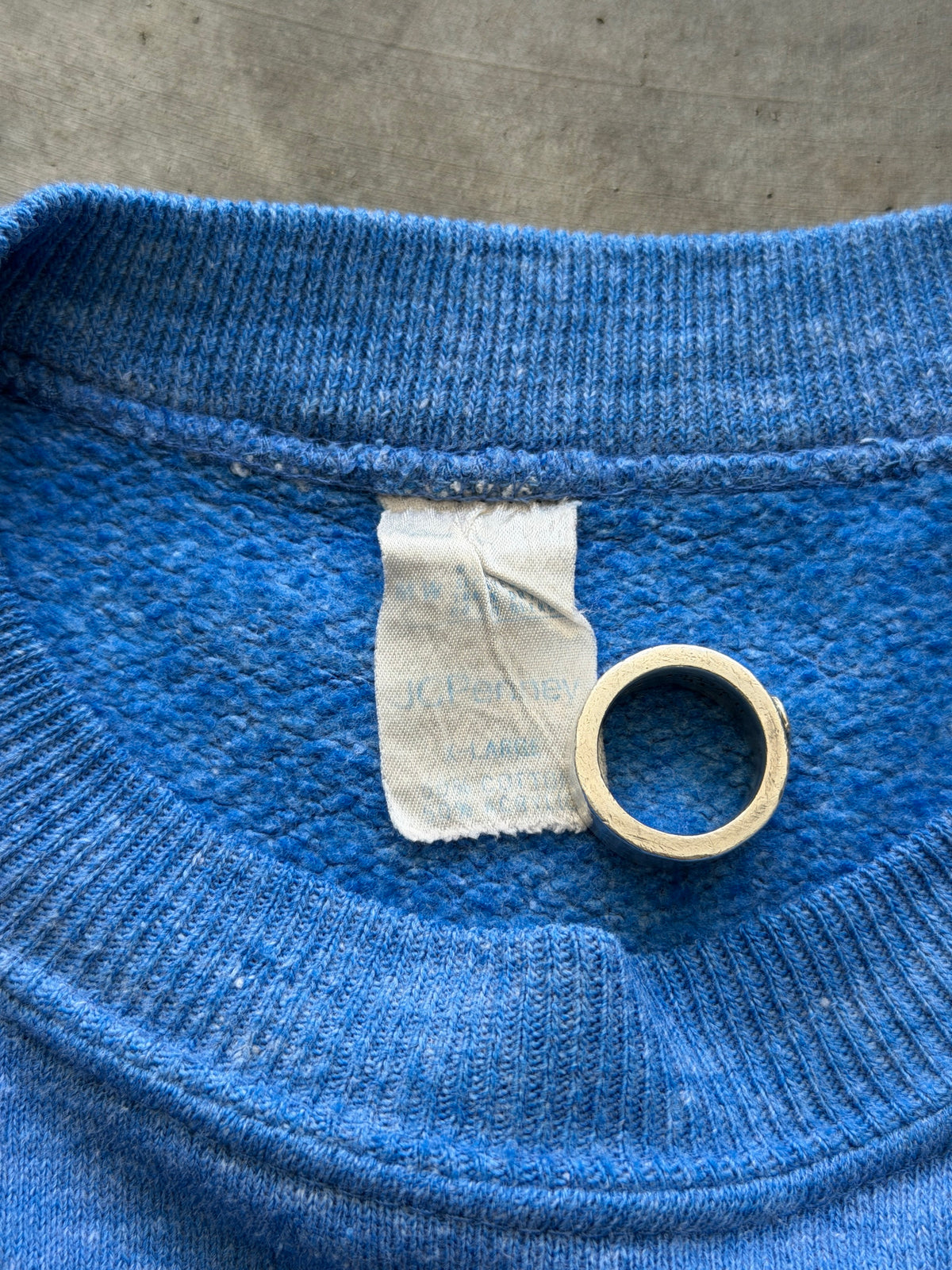 80s blue crewneck