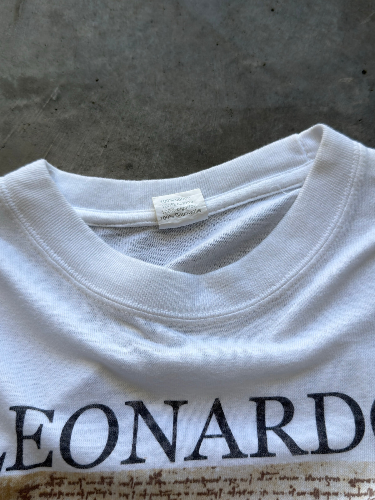 Leonardo Da Vinci "vitruvian man" tee