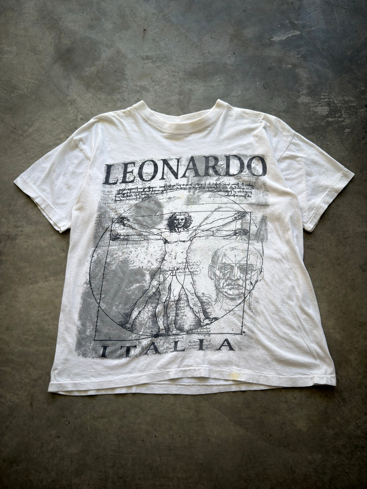 Leonardo Da Vinci "vitruvian man" tee