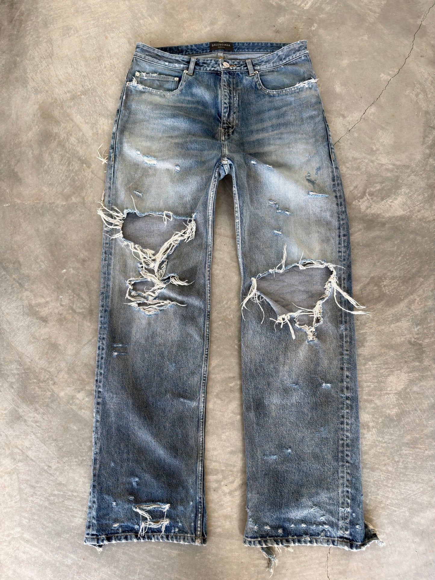Balenciaga SS23 mudshow denim