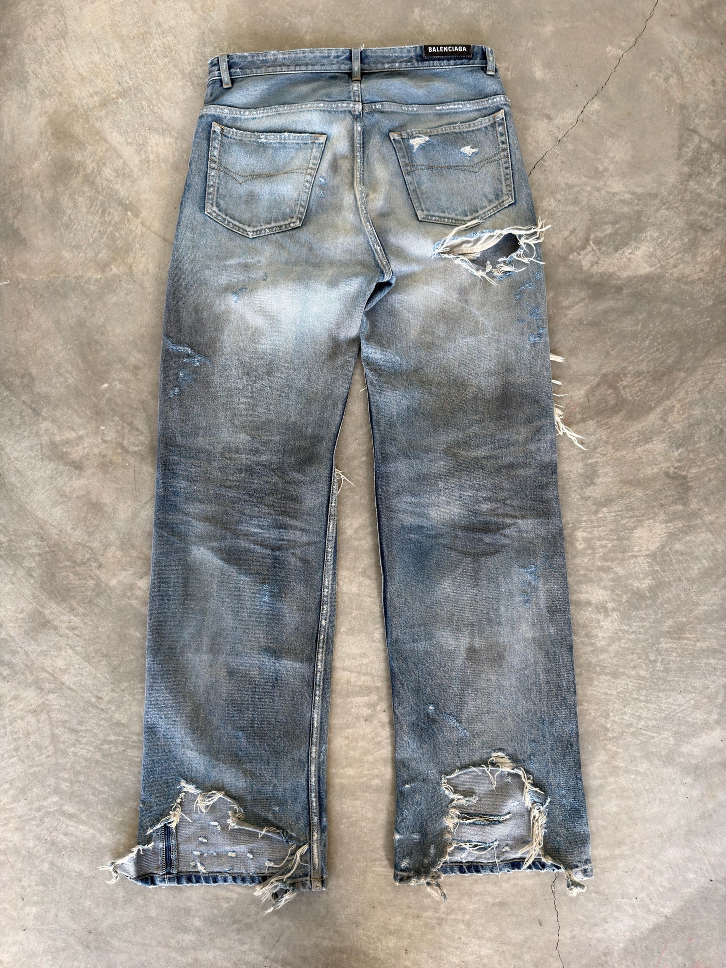 Balenciaga SS23 mudshow denim