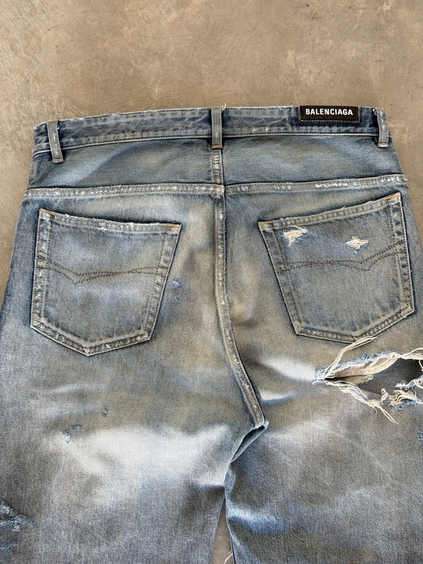 Balenciaga SS23 mudshow denim