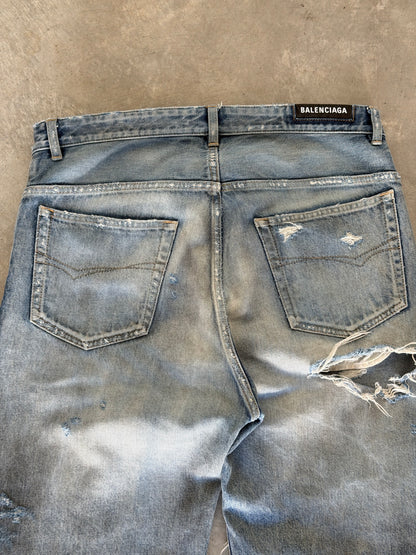 Balenciaga SS23 mudshow denim