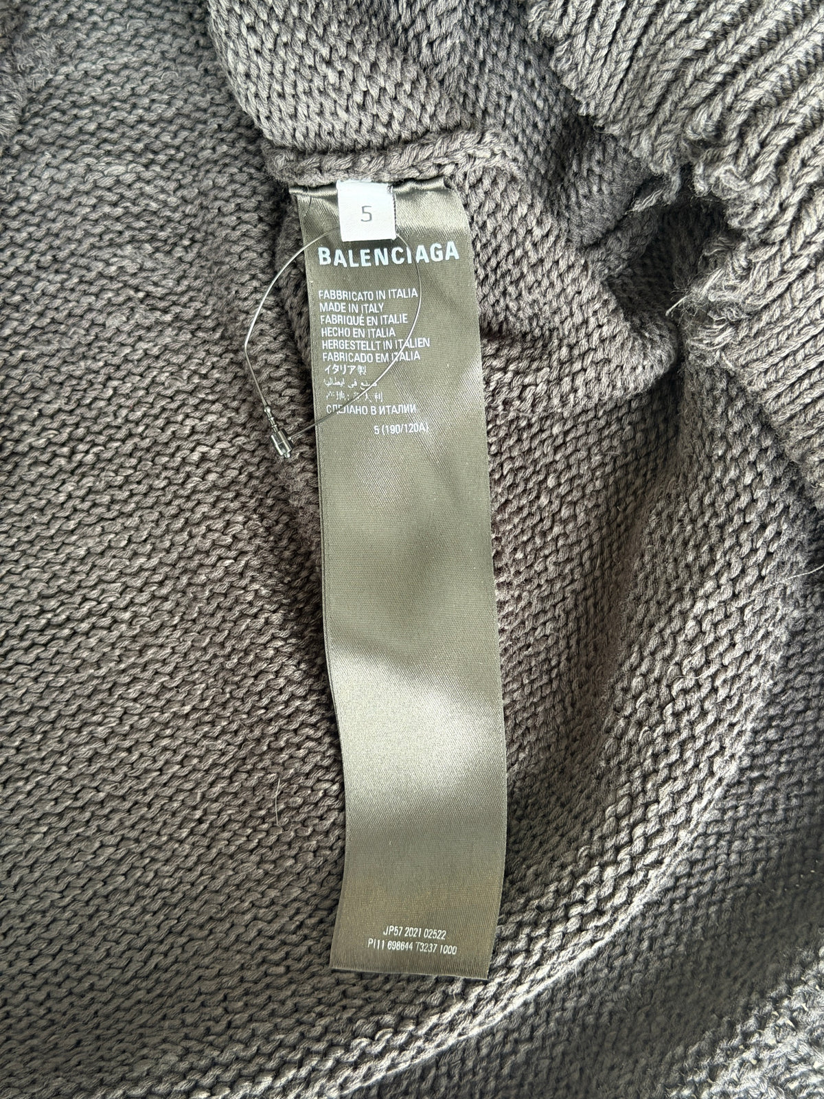 hybrid flannel knit sweater