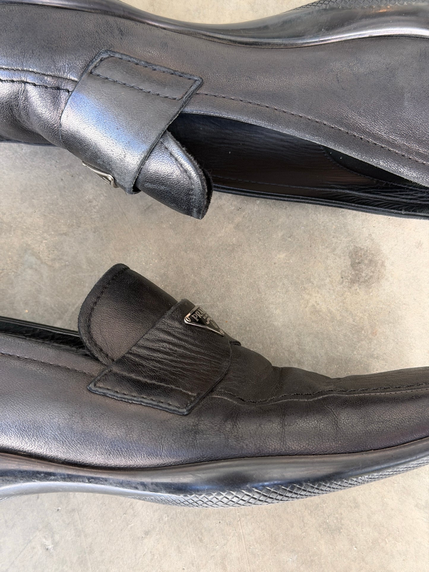 vintage sport prada loafers