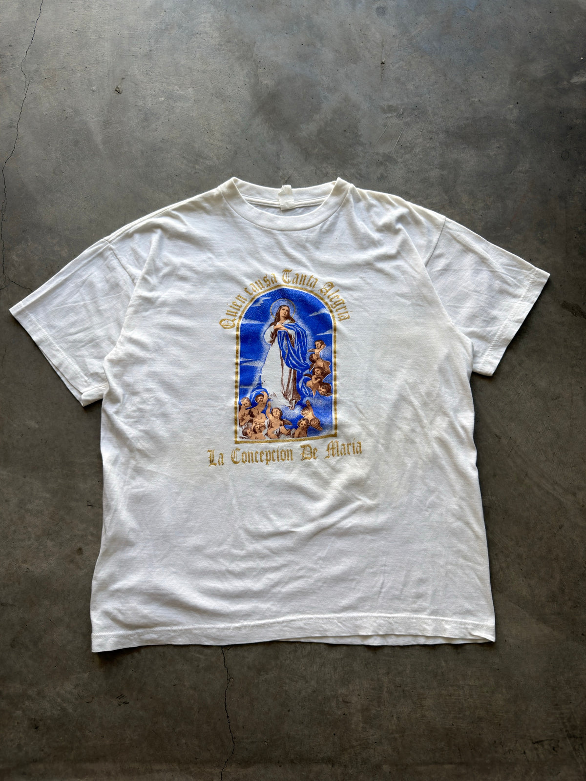 Virgin Mary white tee