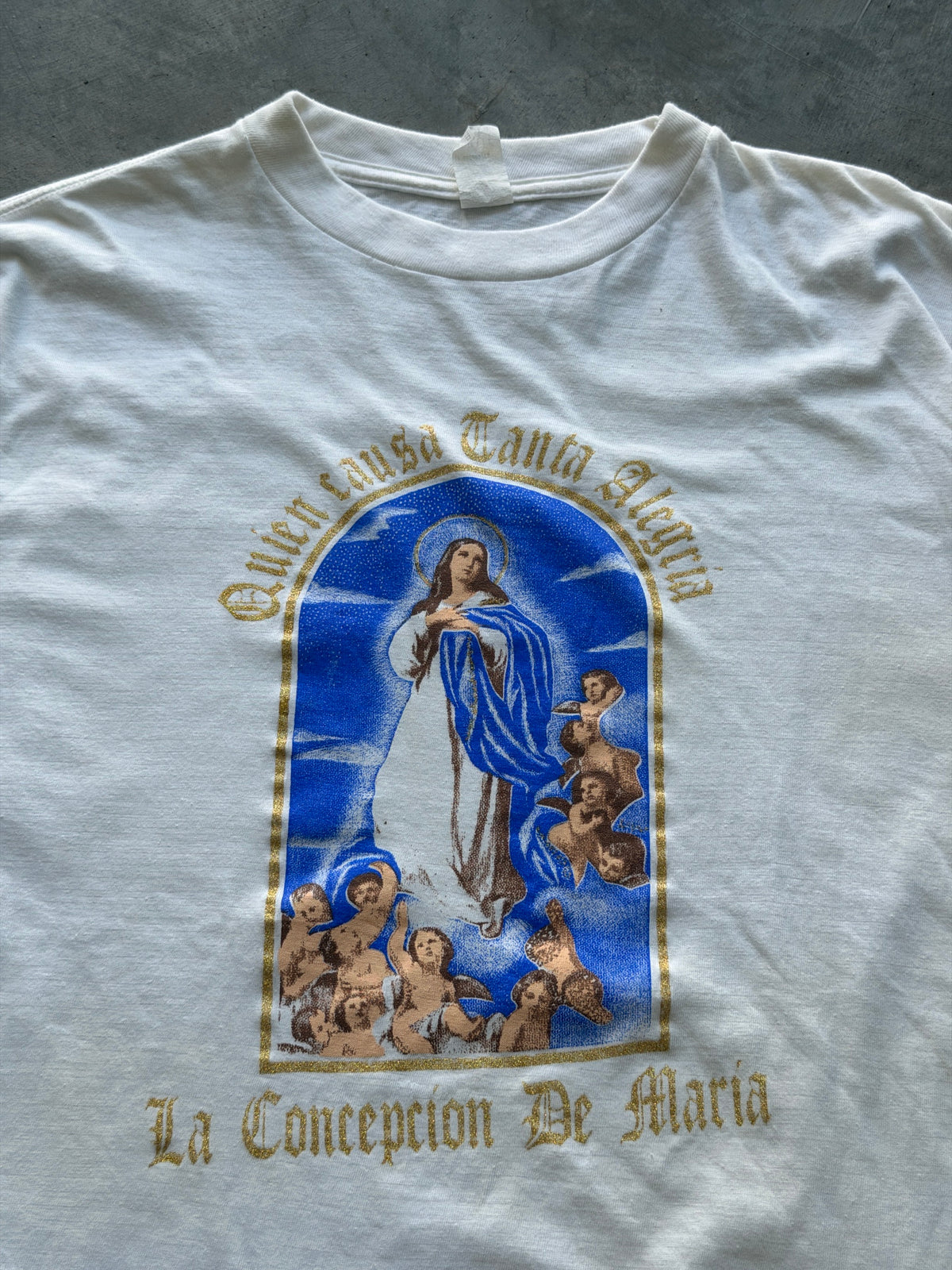 Virgin Mary white tee