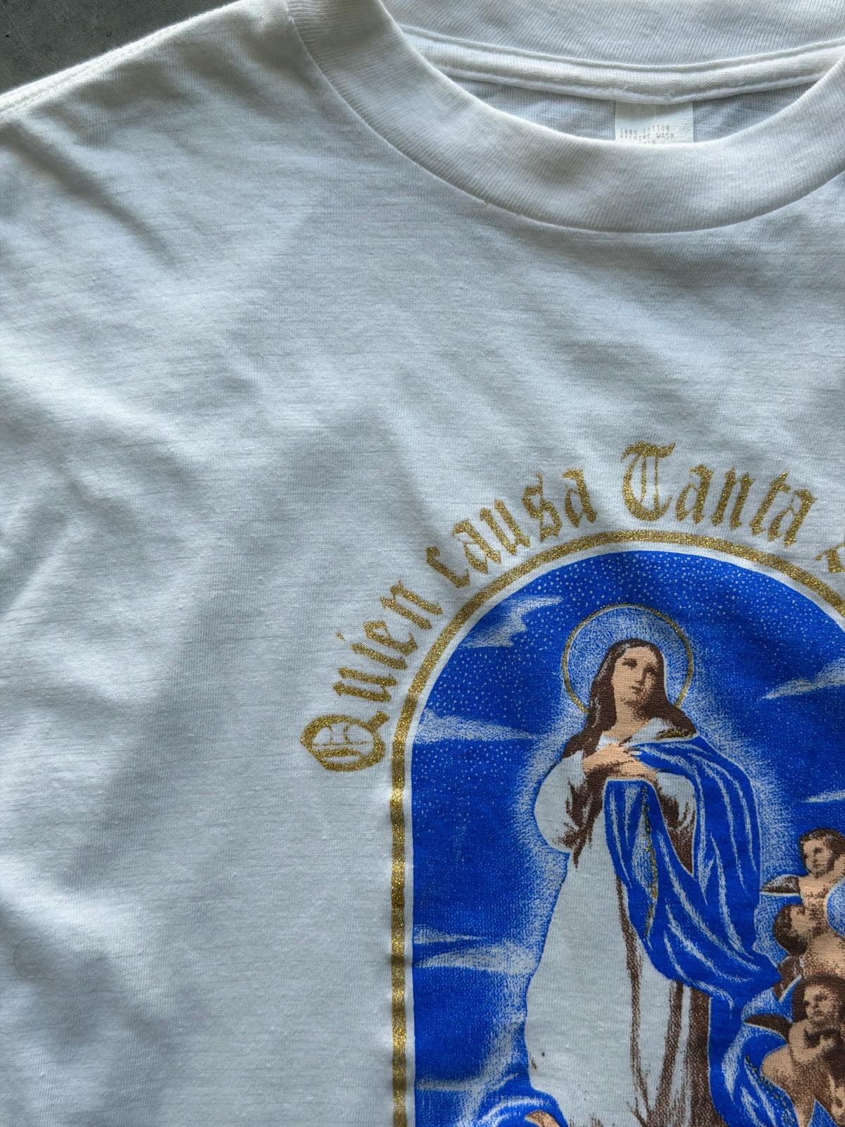 Virgin Mary white tee