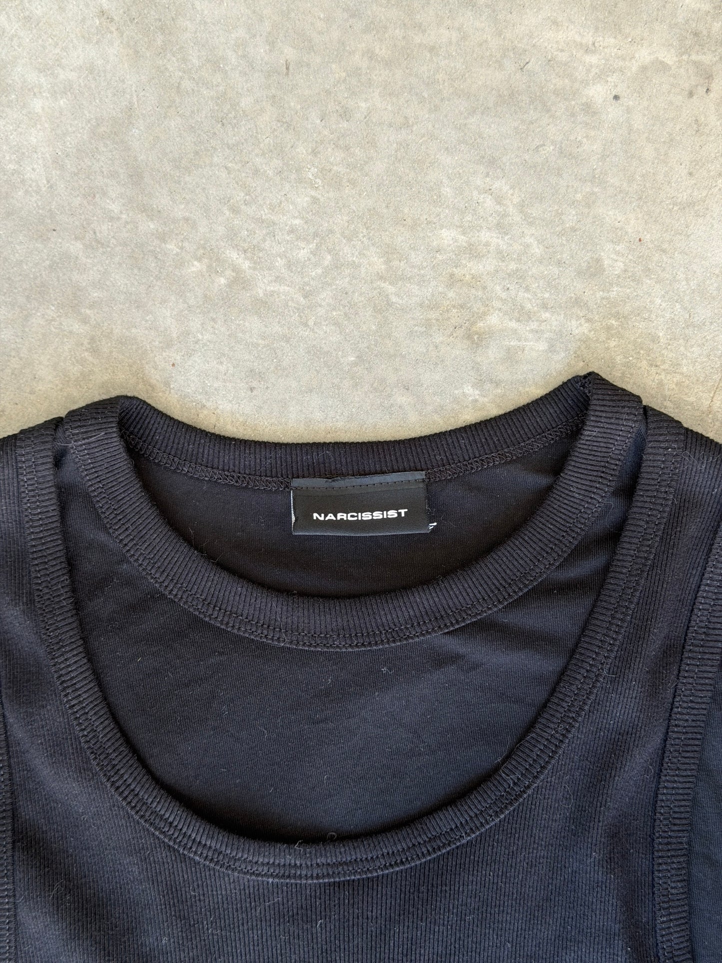 Unreleased Narcissist layered L/S tank top