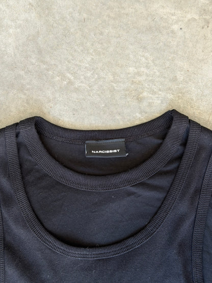 Unreleased Narcissist layered L/S tank top