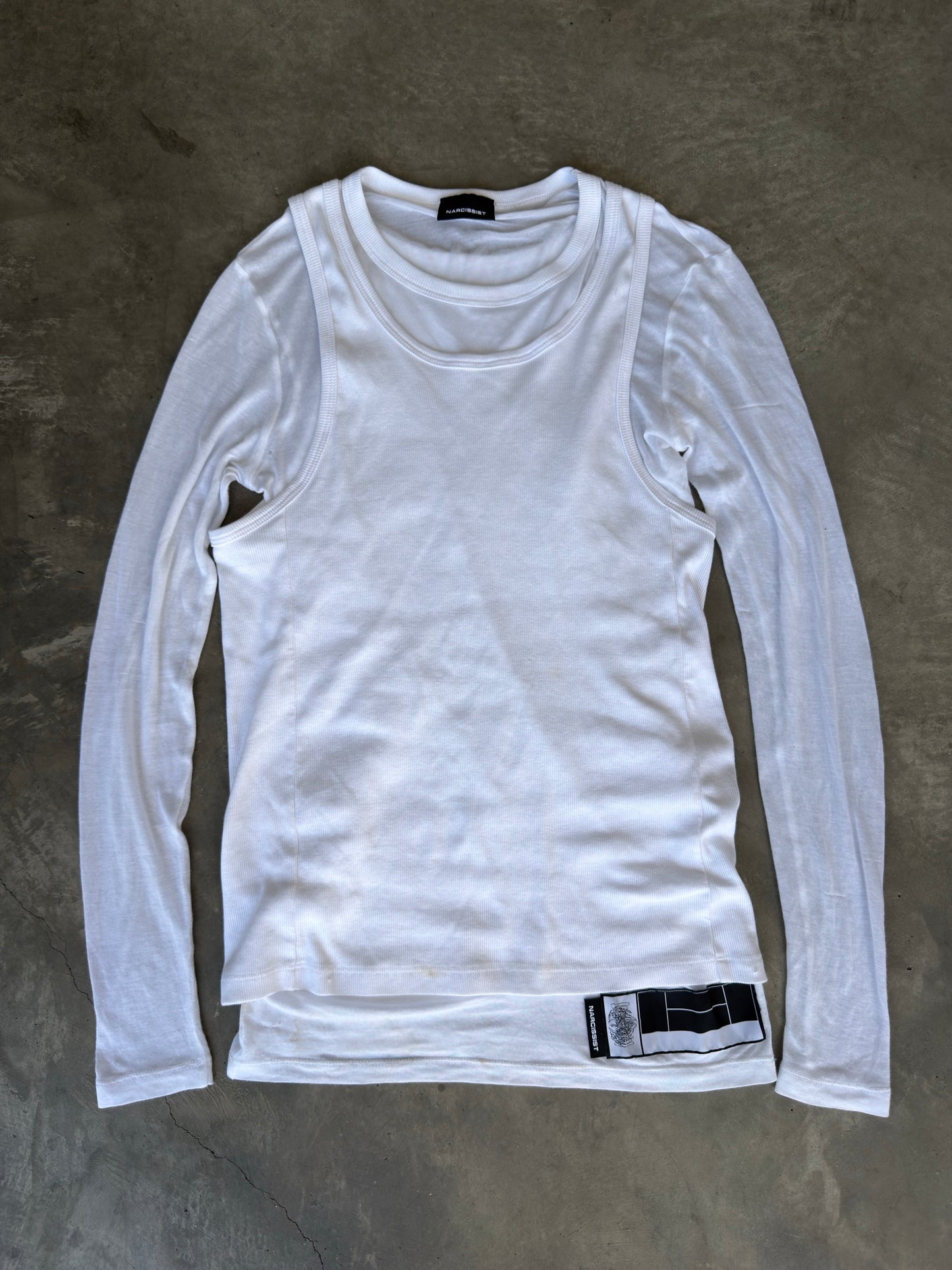 Unreleased Narcissist layered L/S tank top