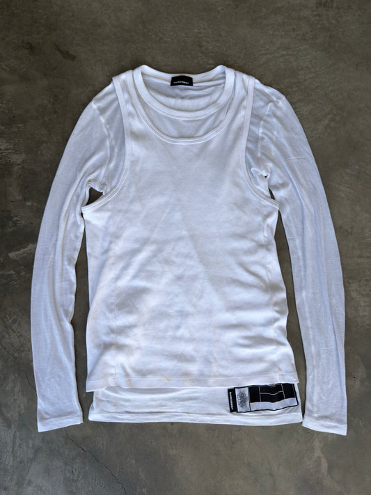 Unreleased Narcissist layered L/S tank top