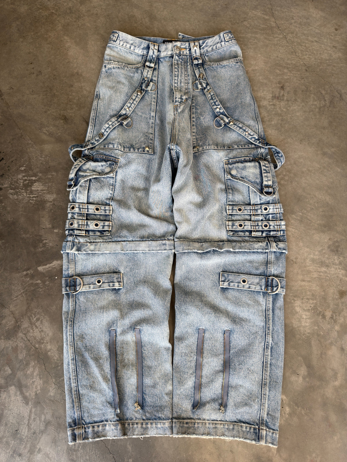 baggy blue raver denim
