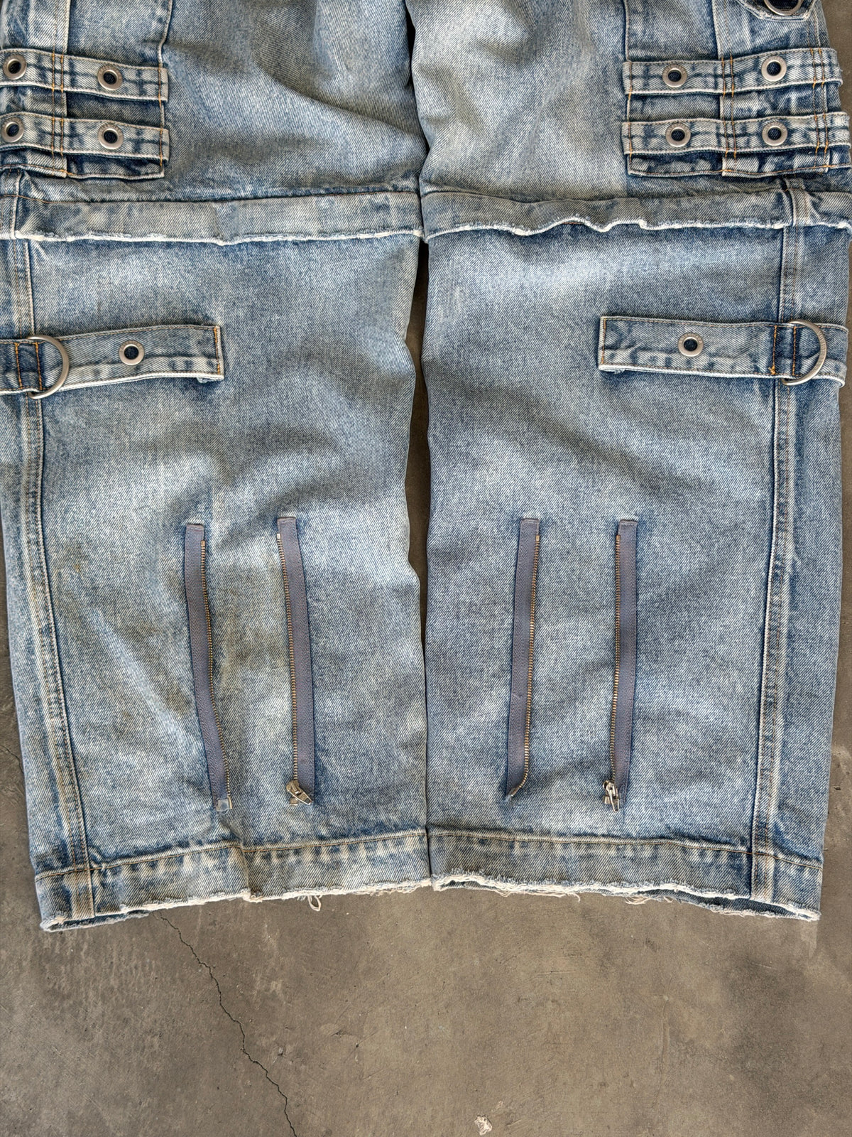 baggy blue raver denim