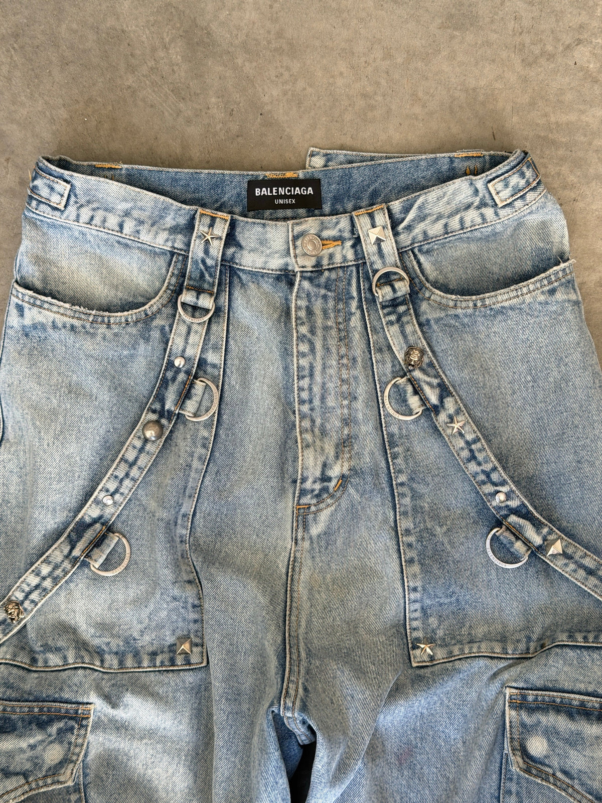 baggy blue raver denim
