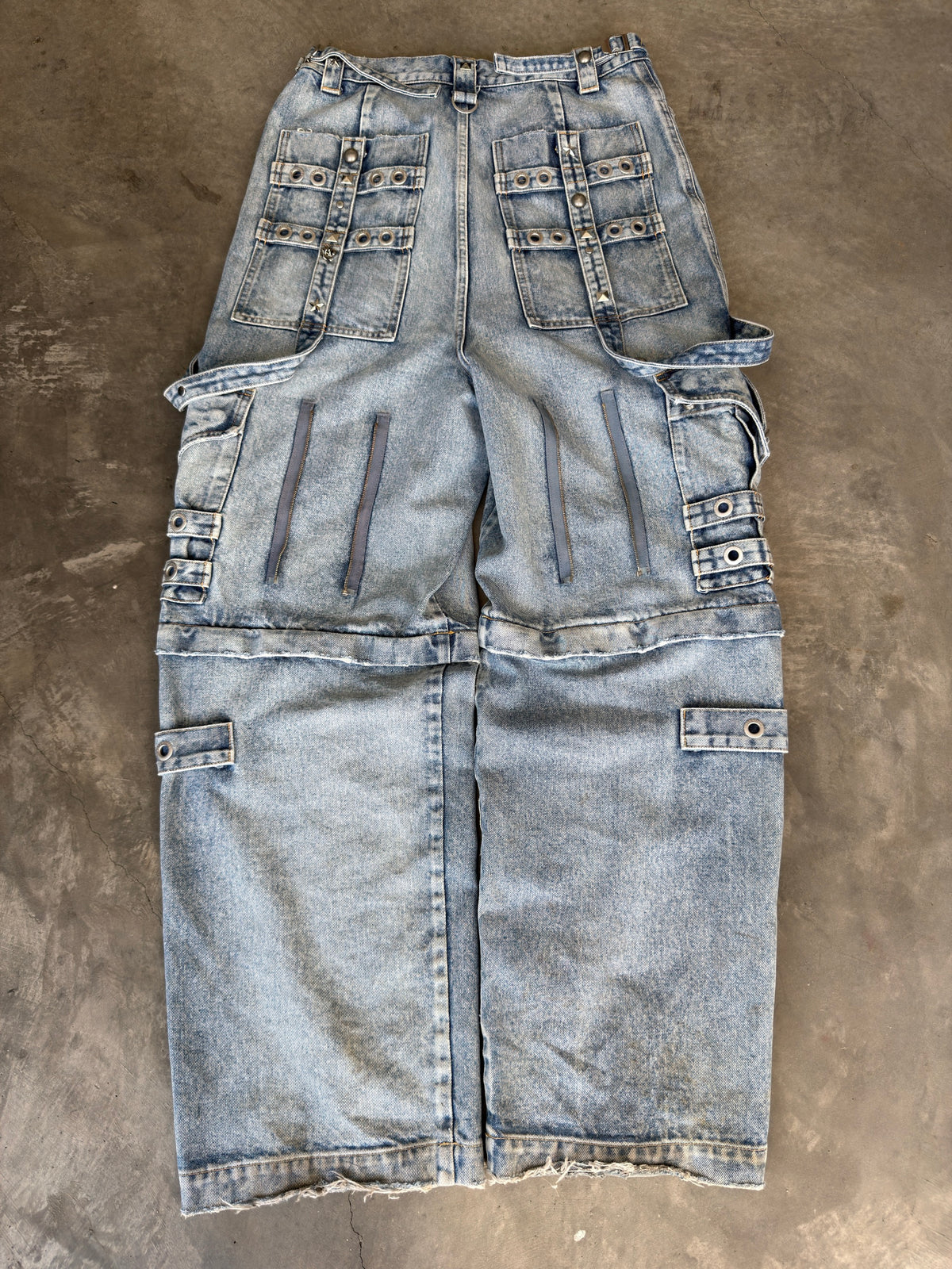 baggy blue raver denim