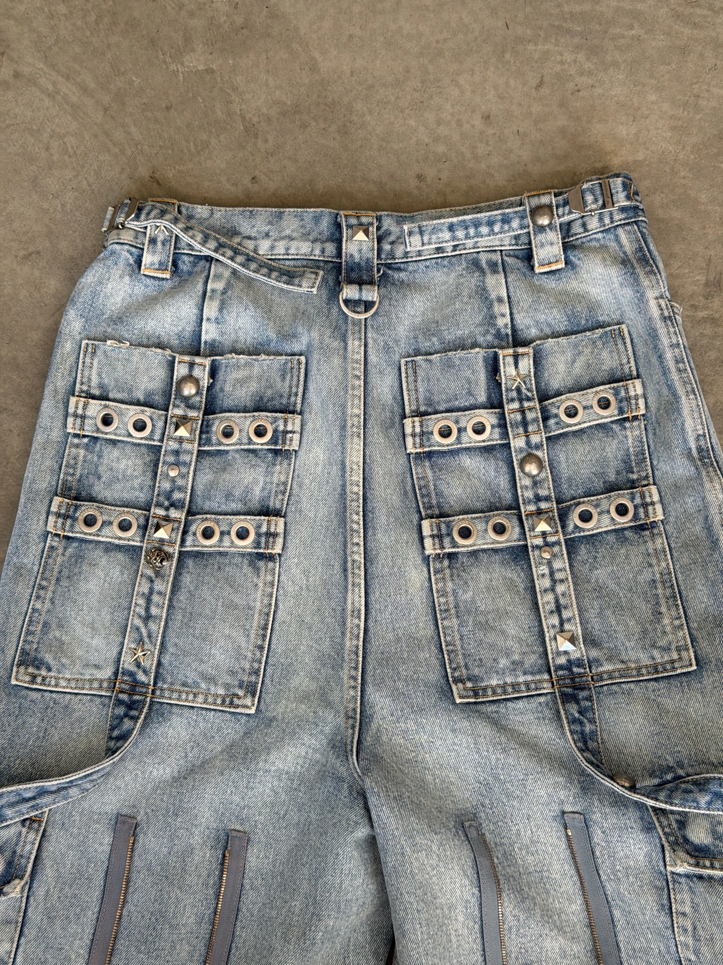 Balenciaga baggy blue raver denim