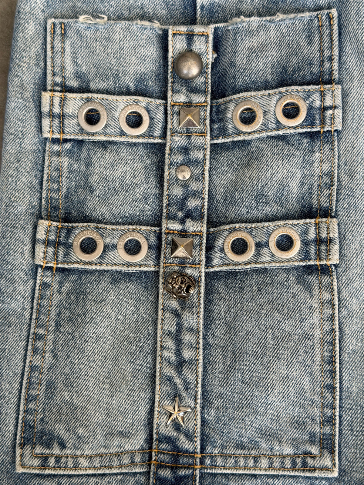 baggy blue raver denim