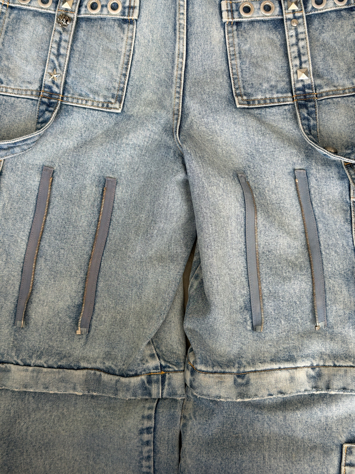 baggy blue raver denim