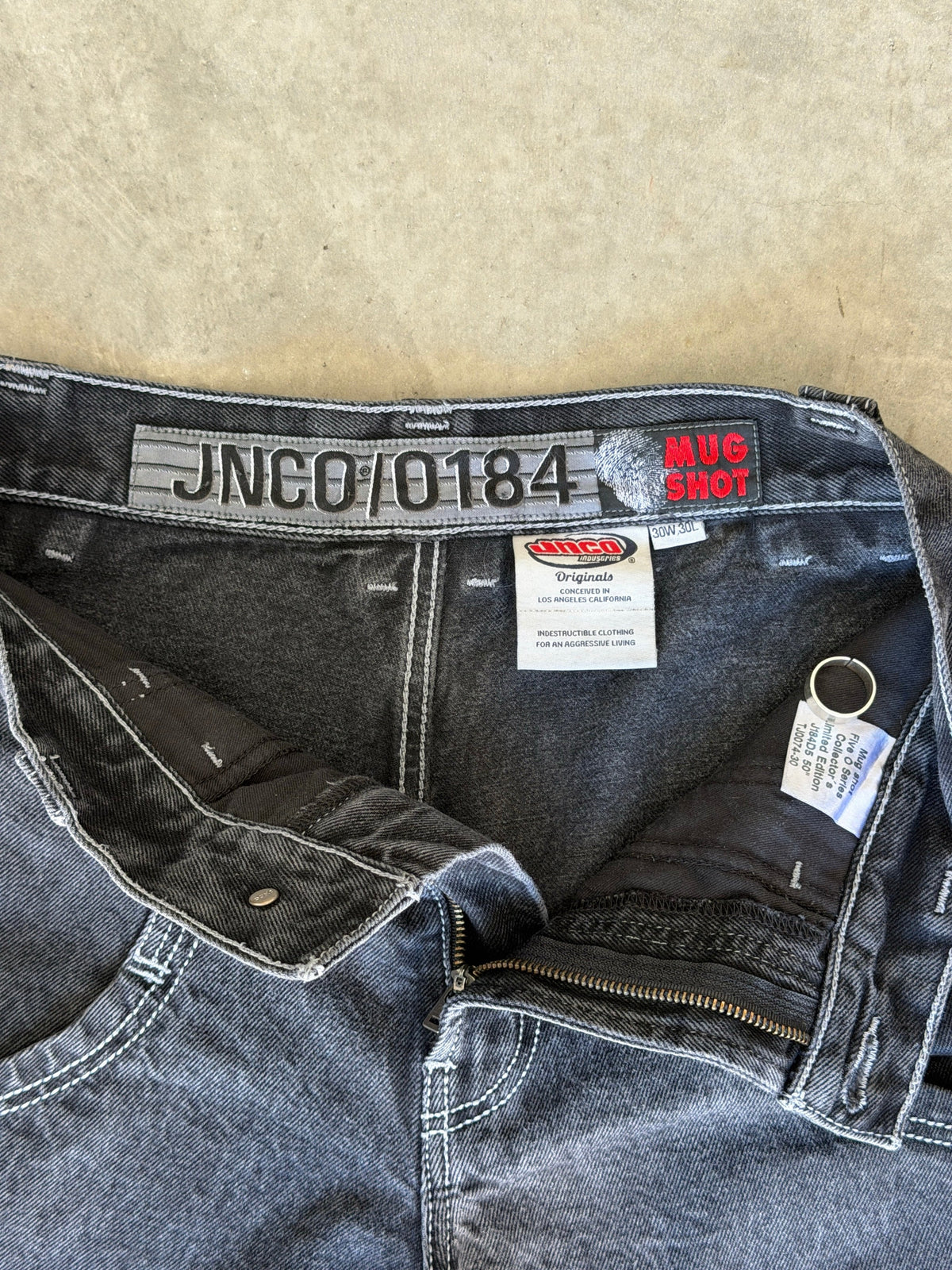 Vintage mug shot limited edition denim