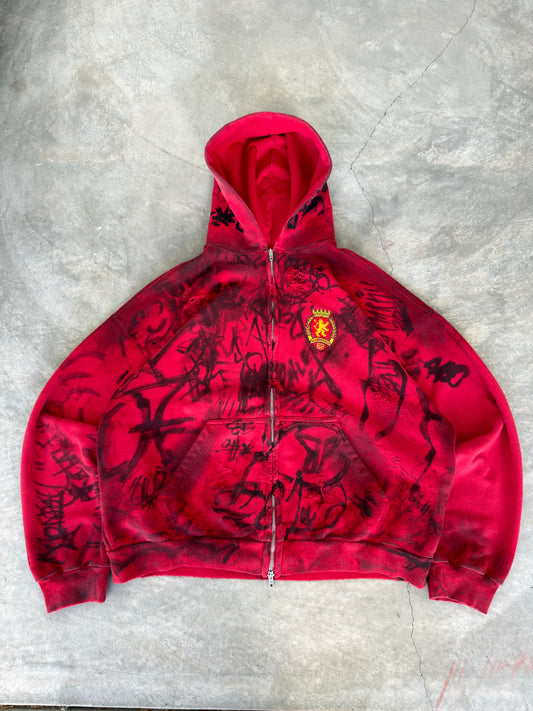 Balenciaga SS23 red skater hoodie