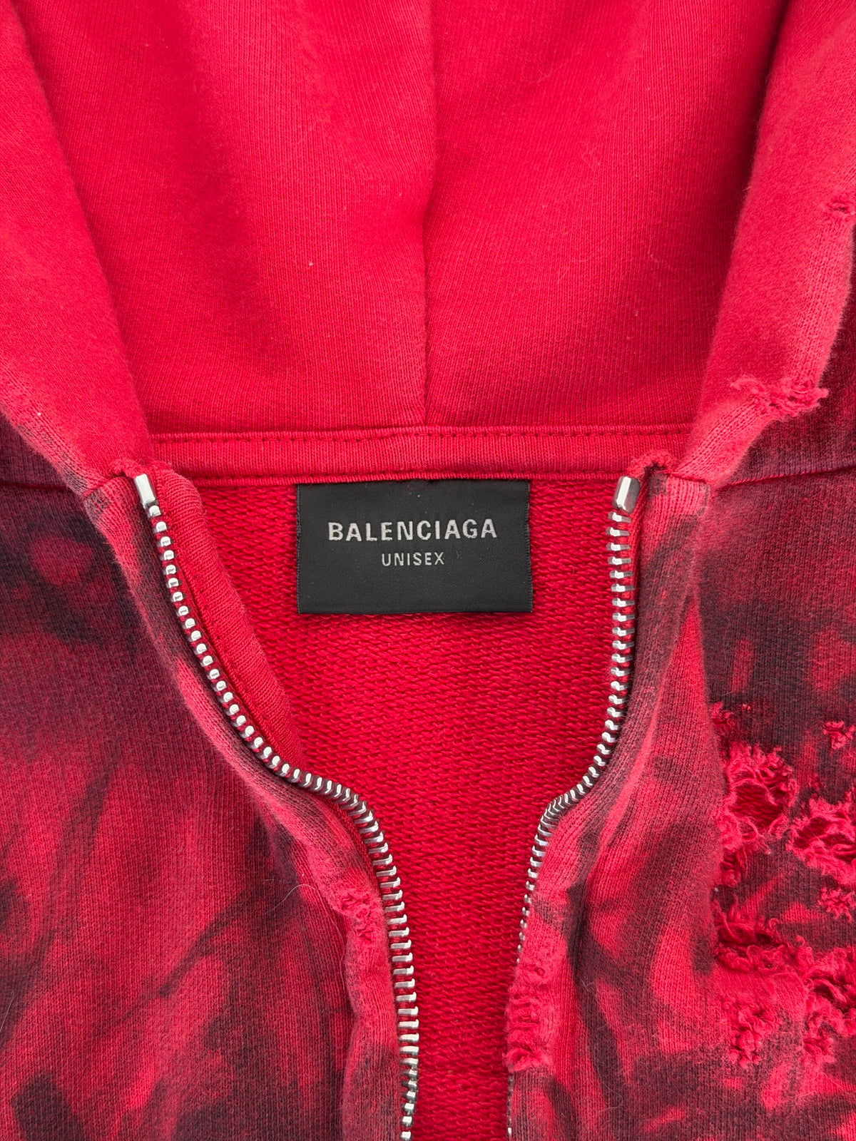 Balenciaga SS23 red skater hoodie