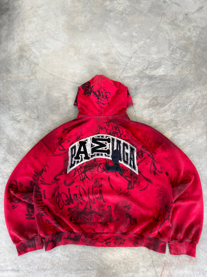 Balenciaga SS23 red skater hoodie