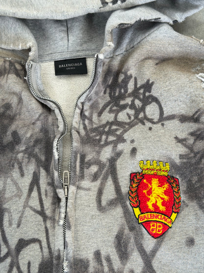 Balenciaga SS23 grey skater hoodie
