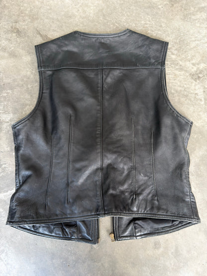 vintage leather sluty vest