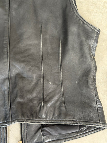 vintage leather sluty vest