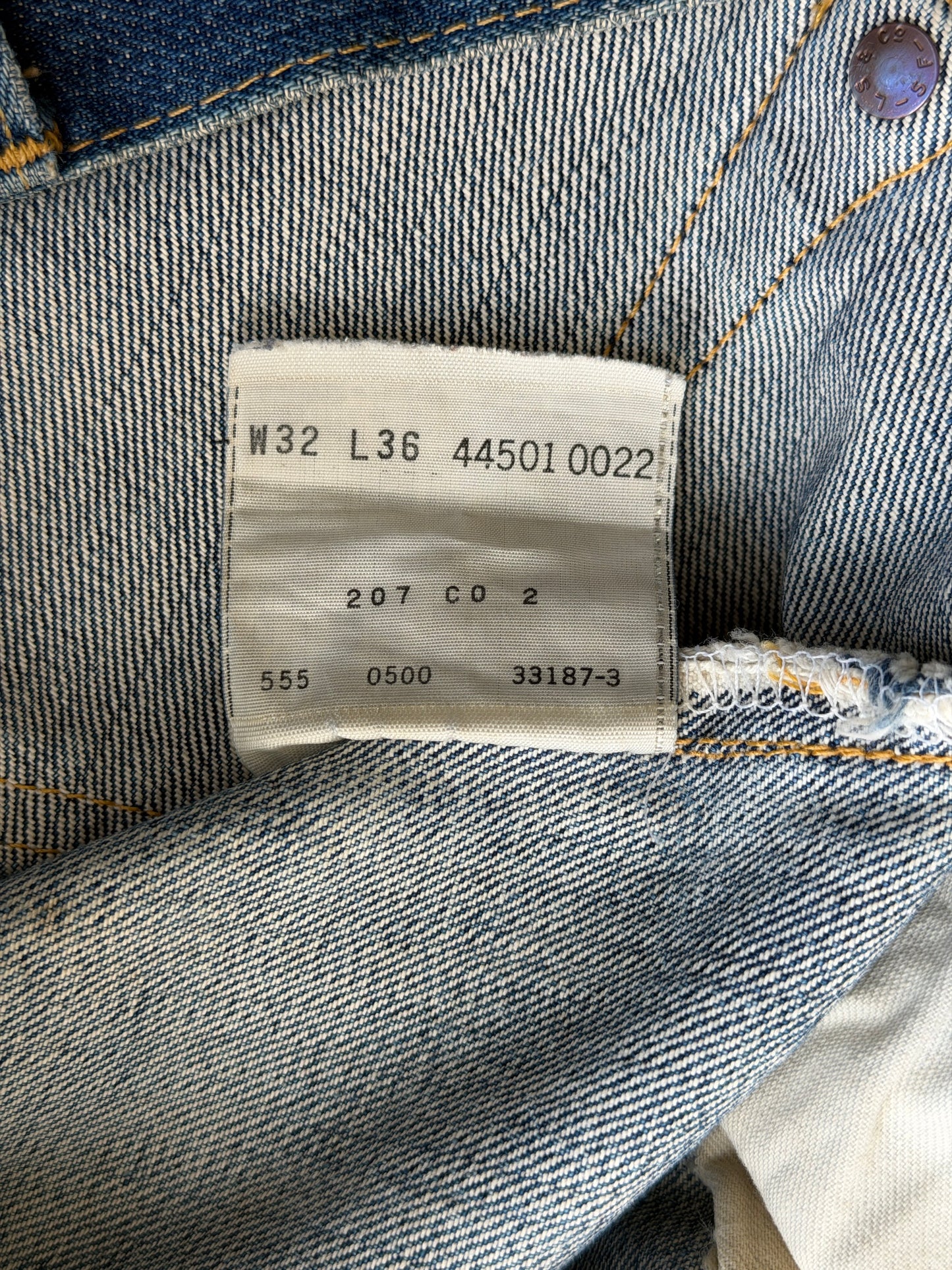 2000 (LVC) levis vintage clothing selvedge 501xx denim