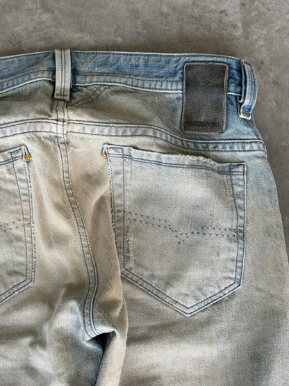 vintage sand wash diesel jeans