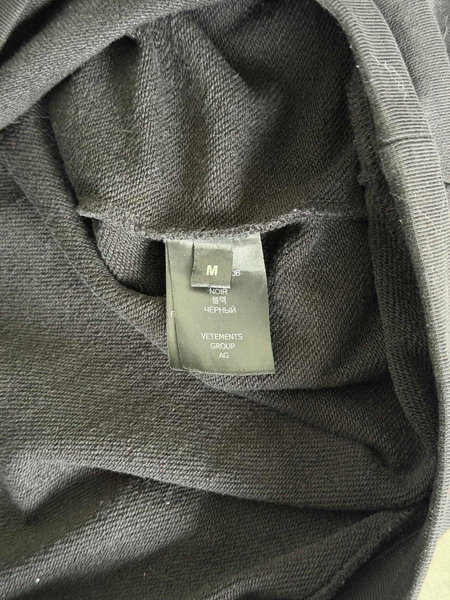 Vetements.com hoodie