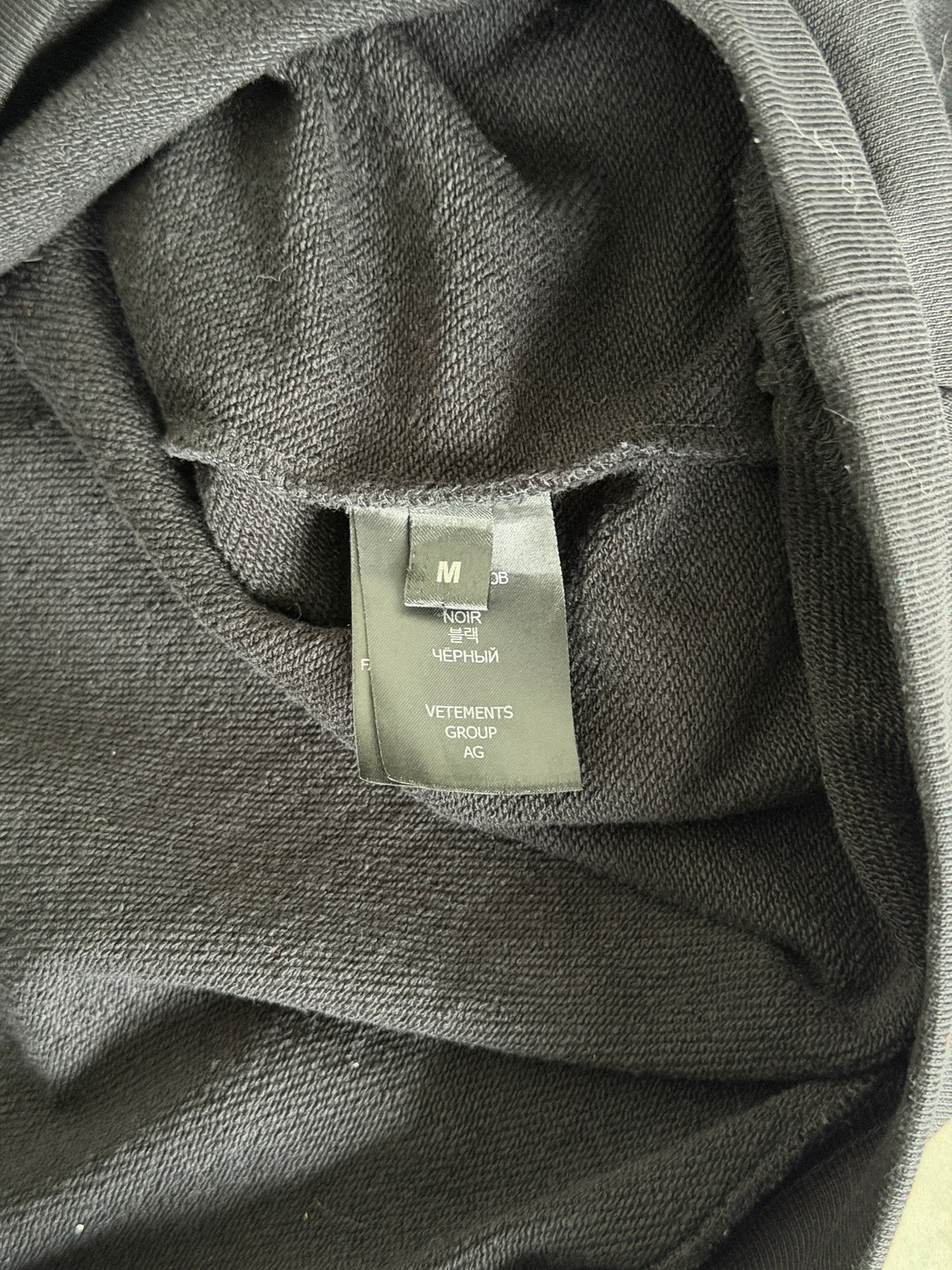 Vetements.com hoodie